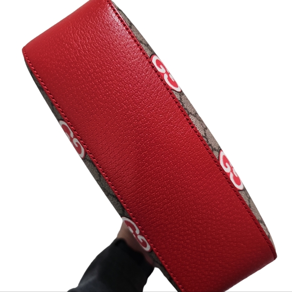 NWOT Gucci Apple Messenge Bag Beige/Brown - Picture 8 of 9